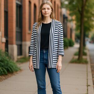 Josephine Sport Tops Striped Cardigan  L